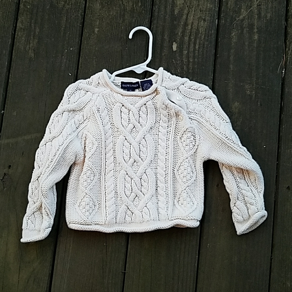 Ralph Lauren cable knit sweater 3t